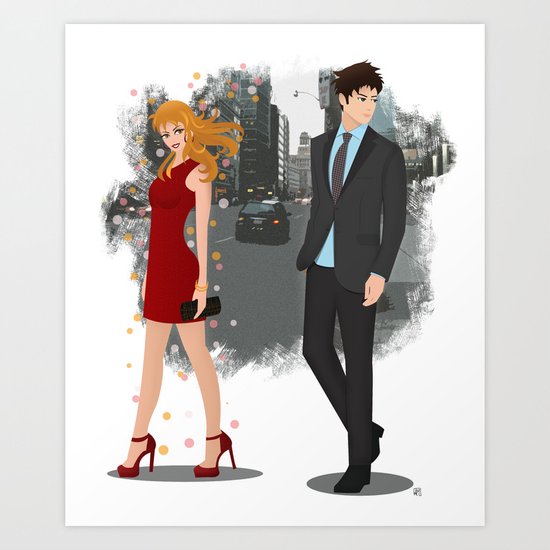 Going downtown #2 Art Print
