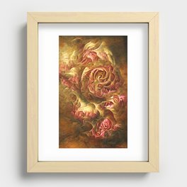 Baroque Roses Recessed Framed Print