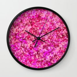 Spring Cherry Blossom Sakura Abstract Painting Wall Clock