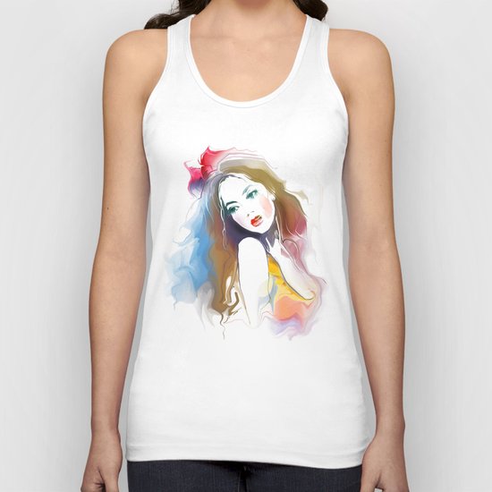 Abstract beauty portrait Unisex Tank Top