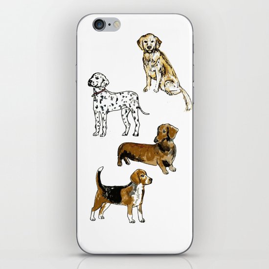 DogDogDogDog iPhone Skin