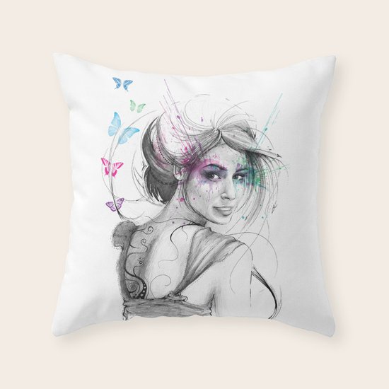 Butterflies Throw Pillow