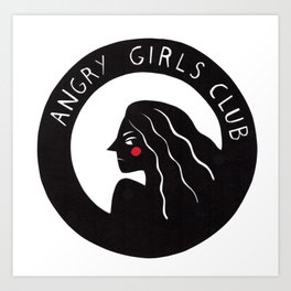 Angry Girls Club Art Print