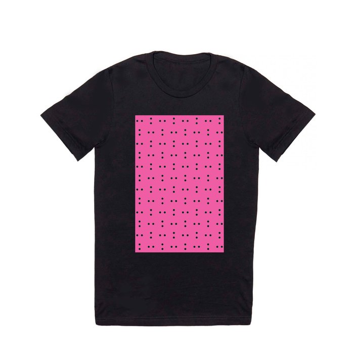 new polka dot 30- white and pink T Shirt