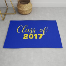 Class of 2017 - Blue Yellow Rug