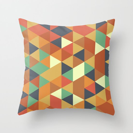Triangle Pattern II Throw Pillow