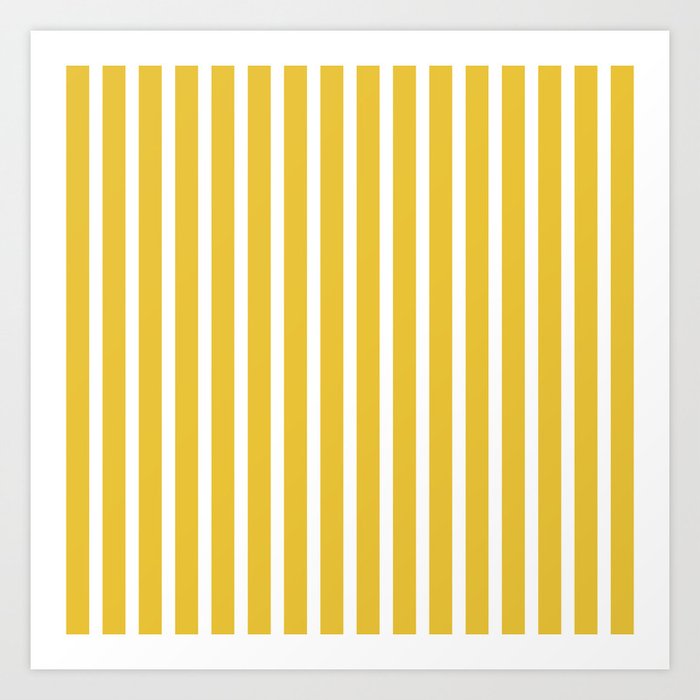 Yellow Stripe Art Print