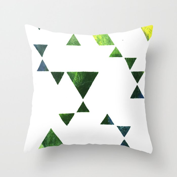 Triangles Throw Pillow