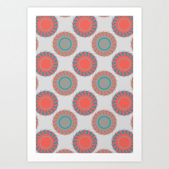 Paisley Circle Art Print