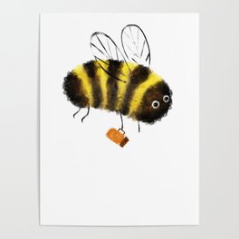 Bumble Bee & Honey Poster