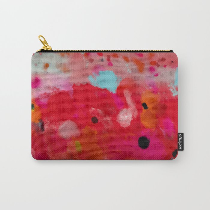 red poppies field abstract Carry-All Pouch