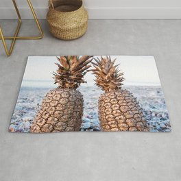 Gold Pineapples Rug