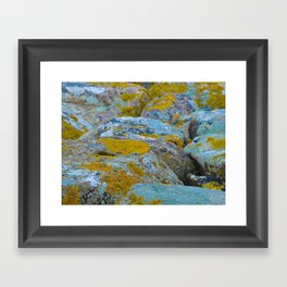 Colourful rocks Framed Art Print