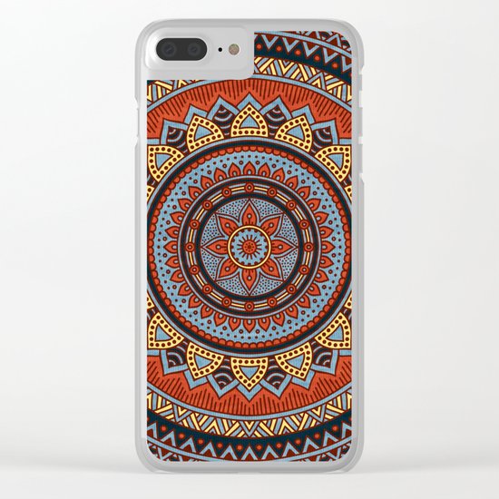 Hippie mandala 49 Clear iPhone Case