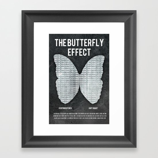 the butterfly effect film poster Framed Art Print