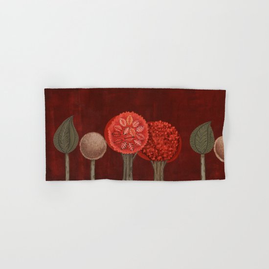 Red Grove Hand & Bath Towel