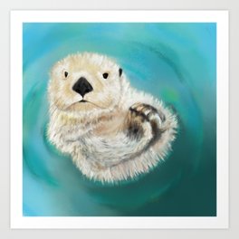 You Otter Chill Art Print