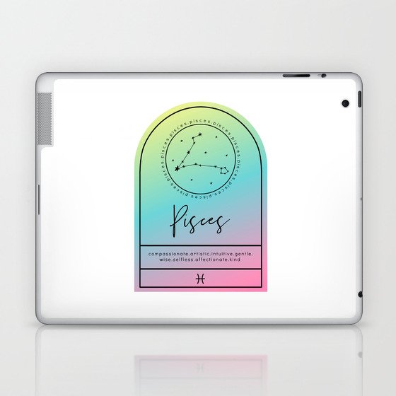 Pisces Zodiac | Gradient Arch Laptop & iPad Skin