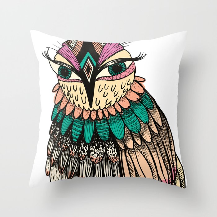 A Lovely Owl Throw Pillow