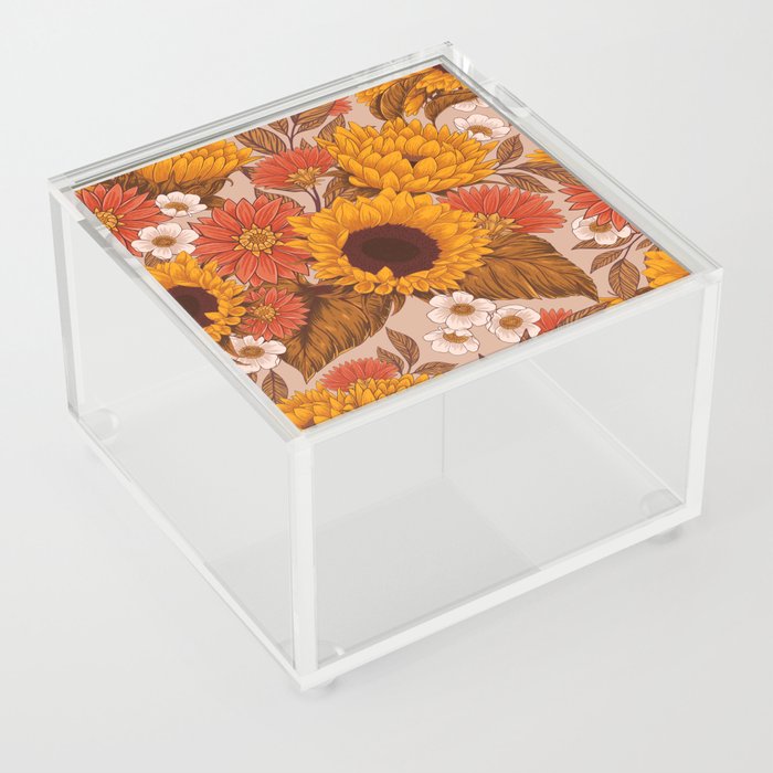 Sunflowers - Sunset Meadow Acrylic Box