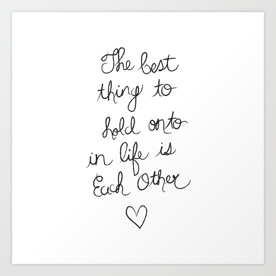 The Best Thing. Art Print