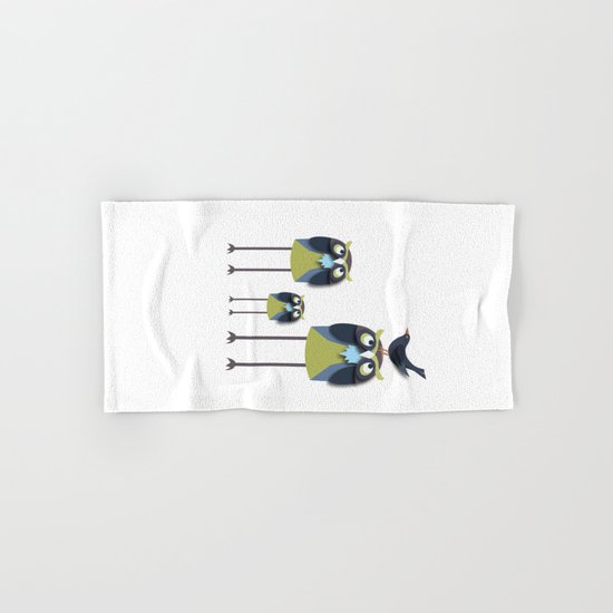 Long-Legged Owls Hand & Bath Towel