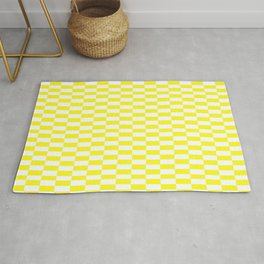 Mid-Century Modern Japanese Tile Spring Yellow Area & Throw Rug