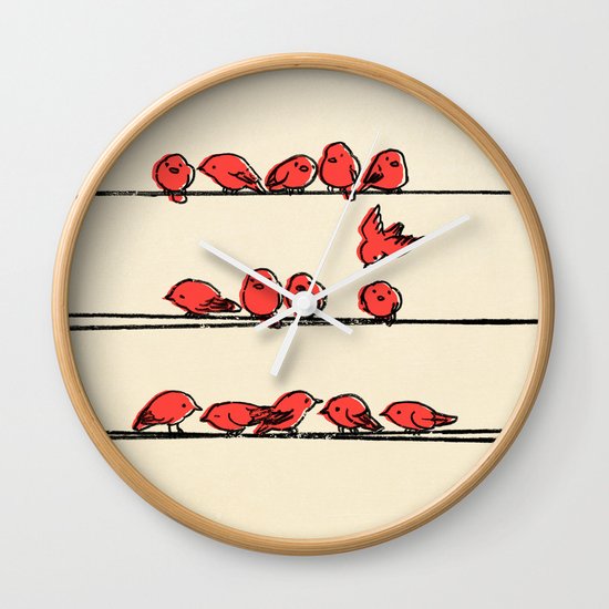 Hanging Out Wall Clock