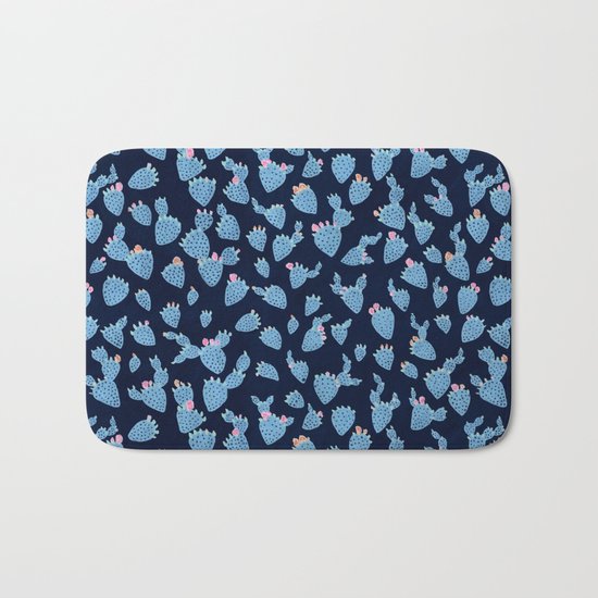 Flowering Cacti Bath Mat