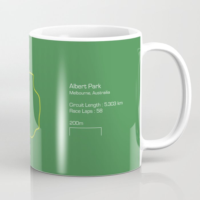 F1 Circuit Infographic Albert Part Melbourne Australia Coffee Mug F1 Circuit Infographic Albert Part Melbourne Australia Coffee Mug