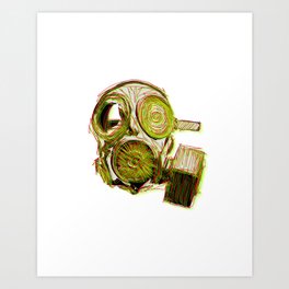 gas mask Art Print