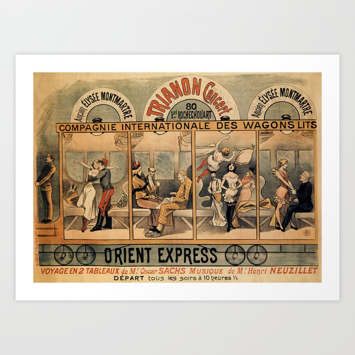 1896 Orient Express musical revue Paris Art Print