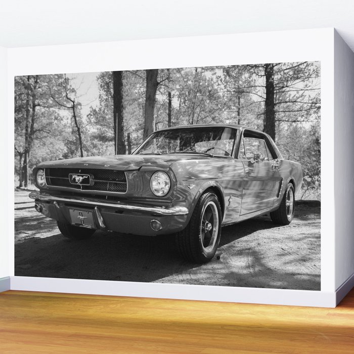 Classic Muscle Car Wall Mural by groppo | Society6