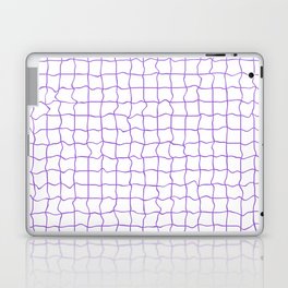 Violet minimal geometrical liquid square pattern Laptop Skin