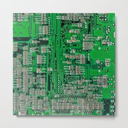 Circuit Board Metal Print