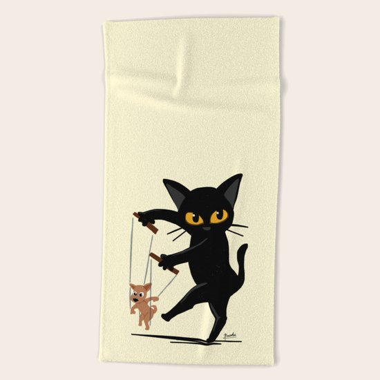 Puppet Beach Towel