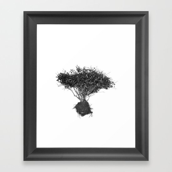 Floating Shrubbery Framed Art Print