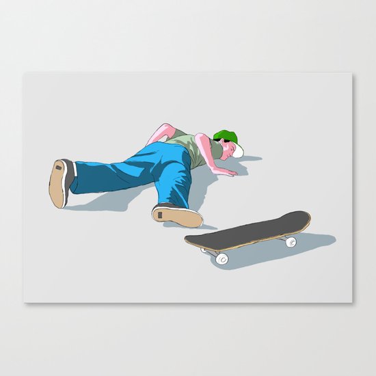 skateboarding Canvas Print