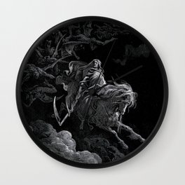 Death on the Pale Horse- Gustave Dore Wall Clock