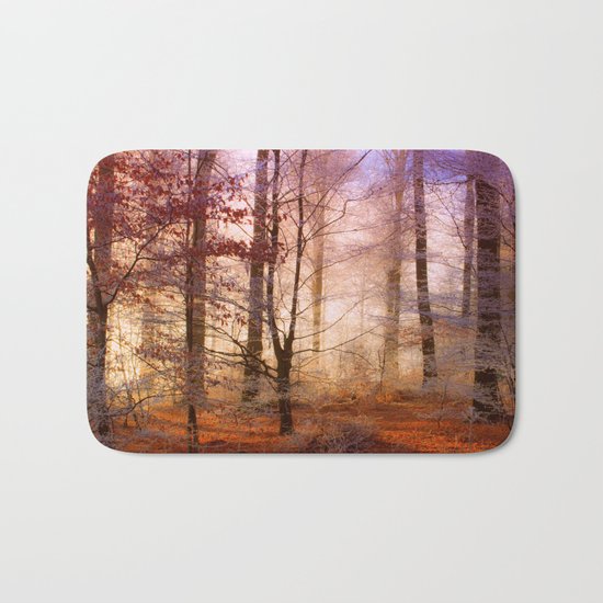 ORANGE FOREST FLOOR Bath Mat