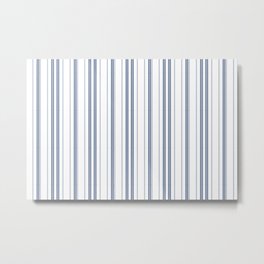 Simple blue and white stripes pattern  Metal Print | Blue, Soft, Graphicdesign, Pattern, Modern, Popular, Retro, Wallart, Vintage, Homedecor 
