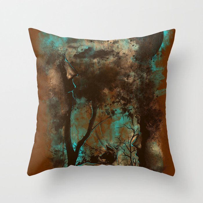 THE LOST FOREST Throw Pillow
