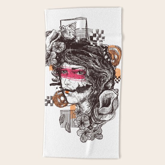 lookbroken Beach Towel