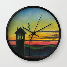 Edward Hopper Wall Clock