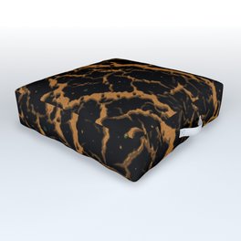 Cracked Space Lava - Bronze Outdoor Floor Cushion