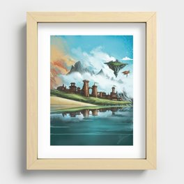A City of Iron Recessed Framed Print