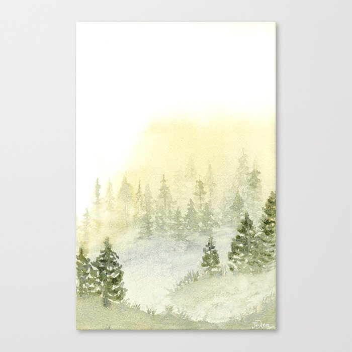 Misty Mountains  Canvas Print