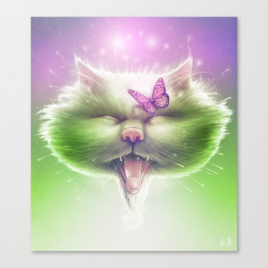 Kitty: The Monarch Canvas Print