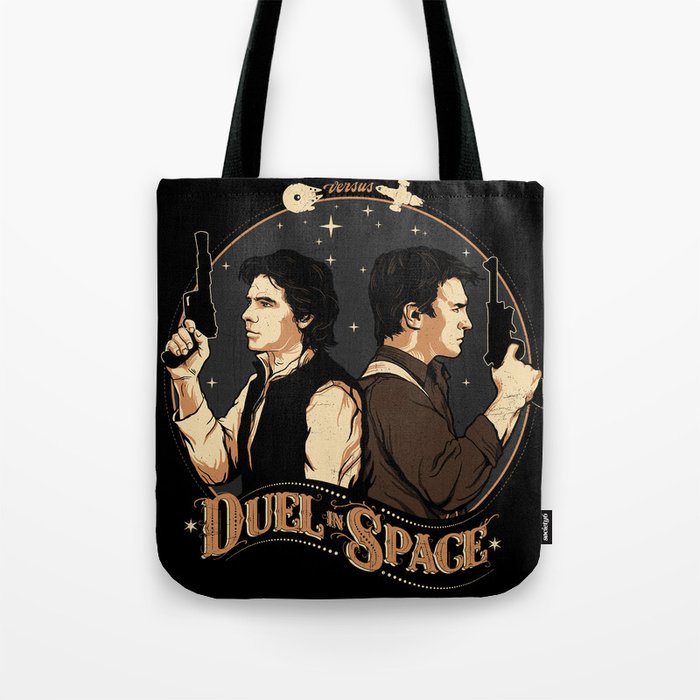 Duel in Space Tote Bag