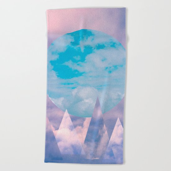 Clouds and Mountains Beach Towel